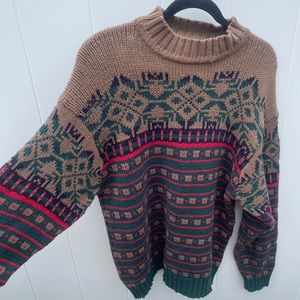 Eddie Bauer Vintage Knit Sweater Size Large